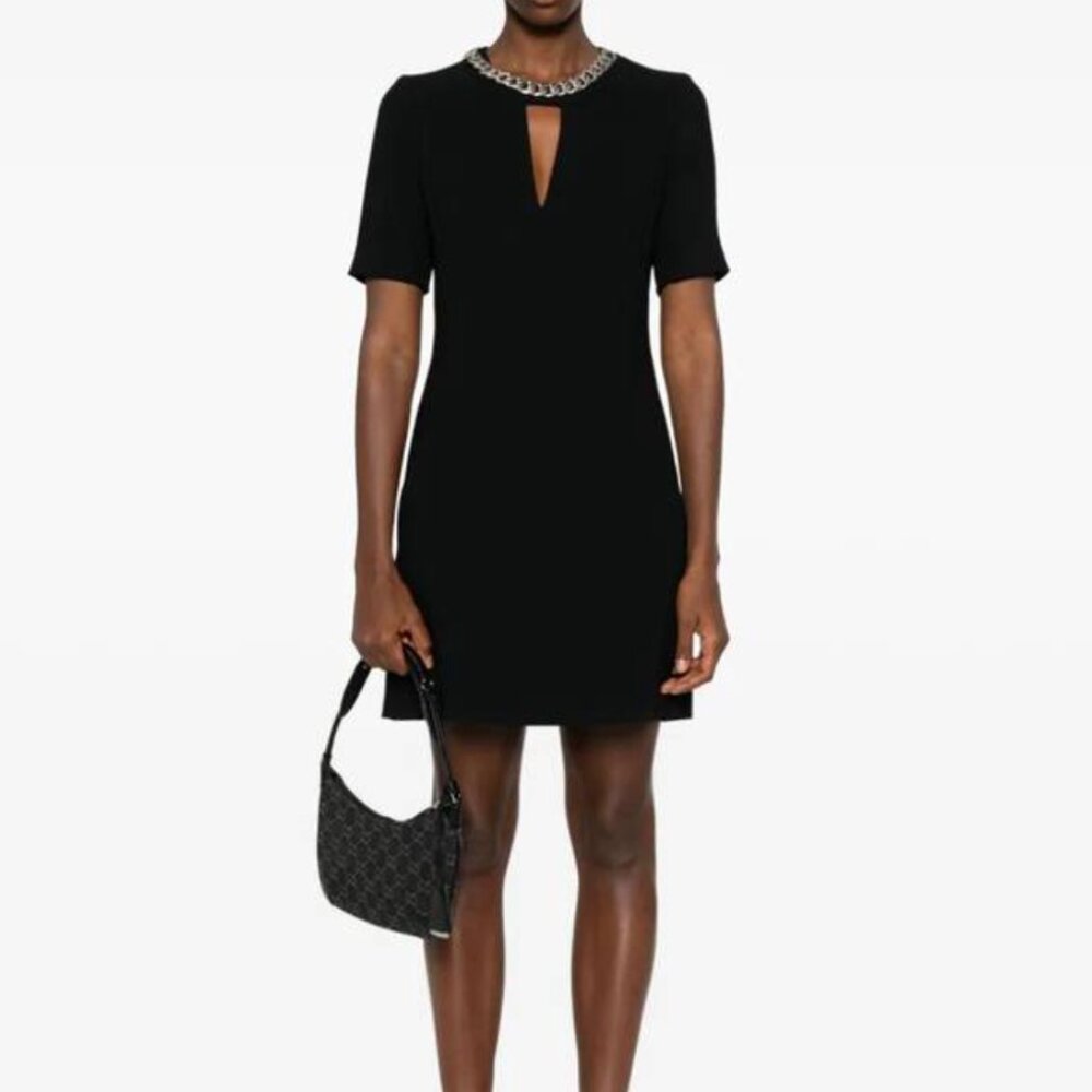 Barbara Bui Jewel Neck Mini Dress